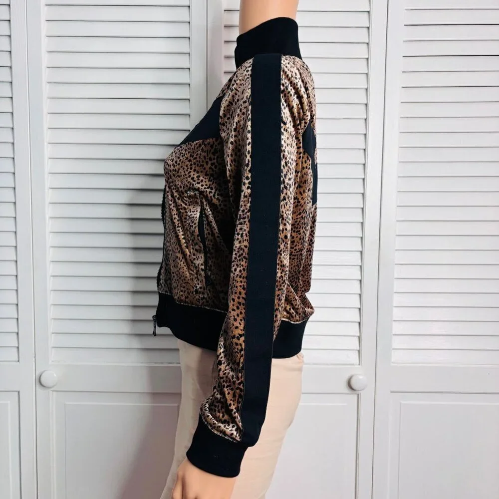BUDDY LOVE Carmela Velour Track Jacket Size Small